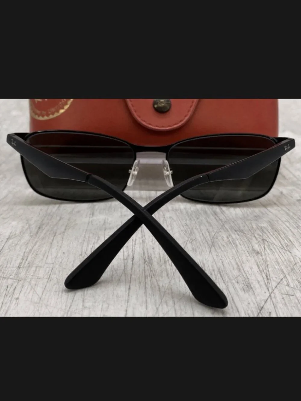 Ray Ban RB3534 004 Black Metal Flex Hinge FRAMES ONLY Glasses w/ Case 135 59 17
